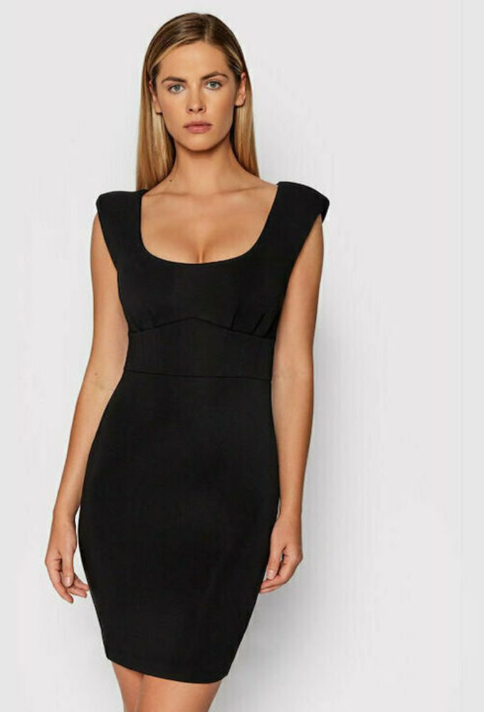 Guess Mini Βραδινό Φόρεμα Μαύρο