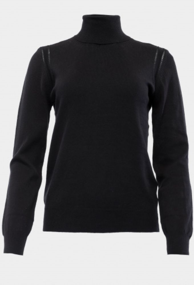 Mexx Fashion Γυναικείο Μαύρο Πλεκτό Ζιβάγκο