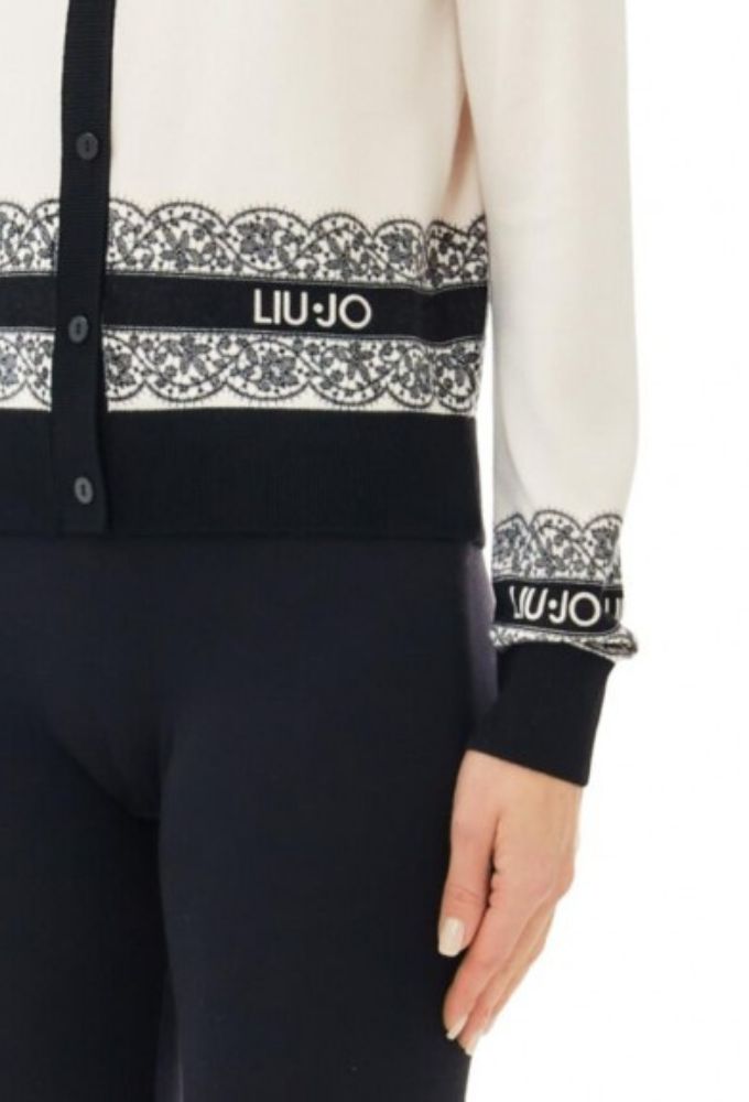Liu Jo Γυναικεία Μακρυμάνικη Ζακέτα με σχέδιο στα μανίκια - Image 2
