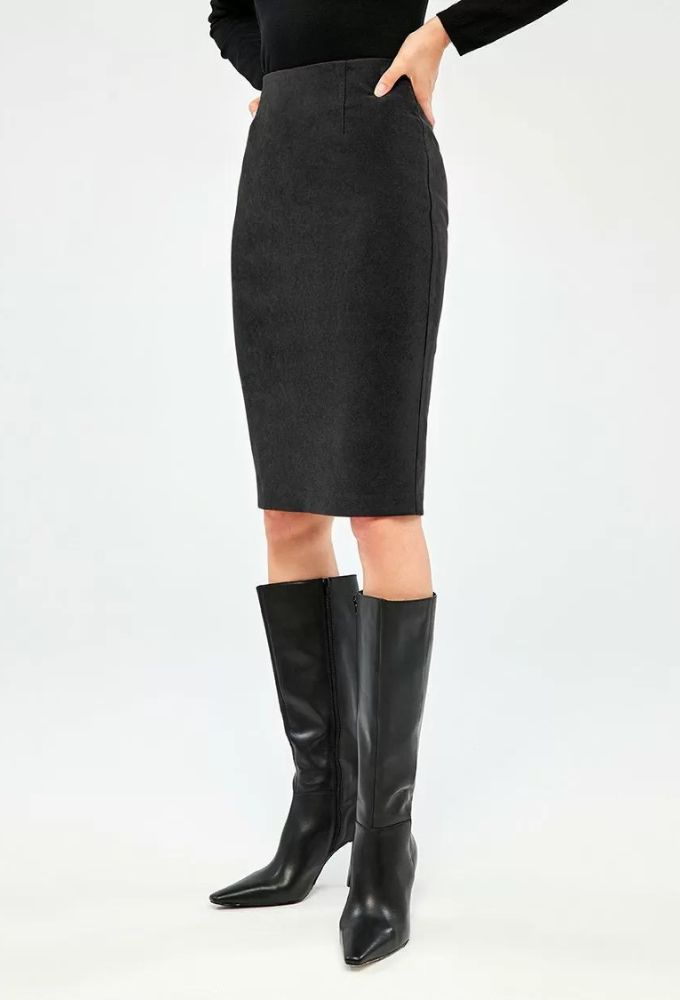 Forel Γυναικεία Φούστα Pencil Μπλέ Σκούρο