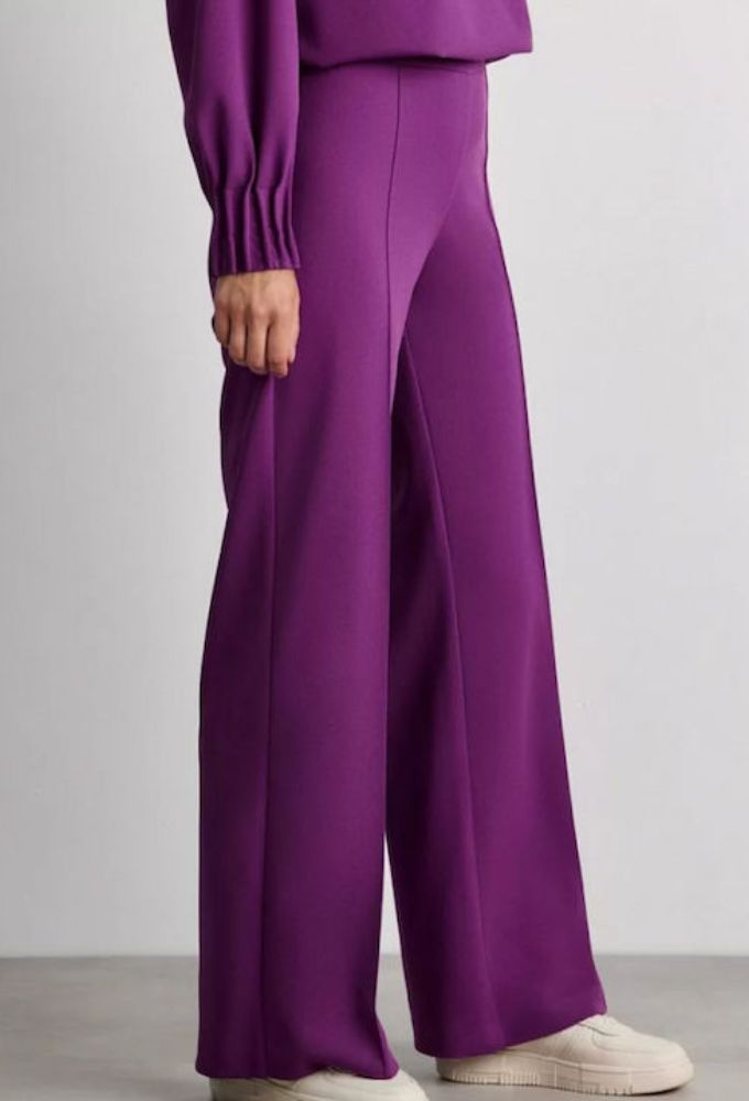 Forel Γυναικείο Υφασμάτινο Παντελόνι σε Κανονική Εφαρμογή Μωβ - Image 3