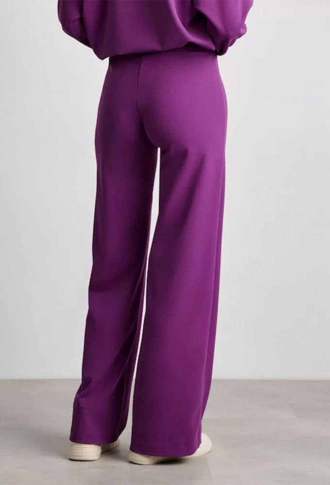 Forel Γυναικείο Υφασμάτινο Παντελόνι σε Κανονική Εφαρμογή Μωβ - Image 2