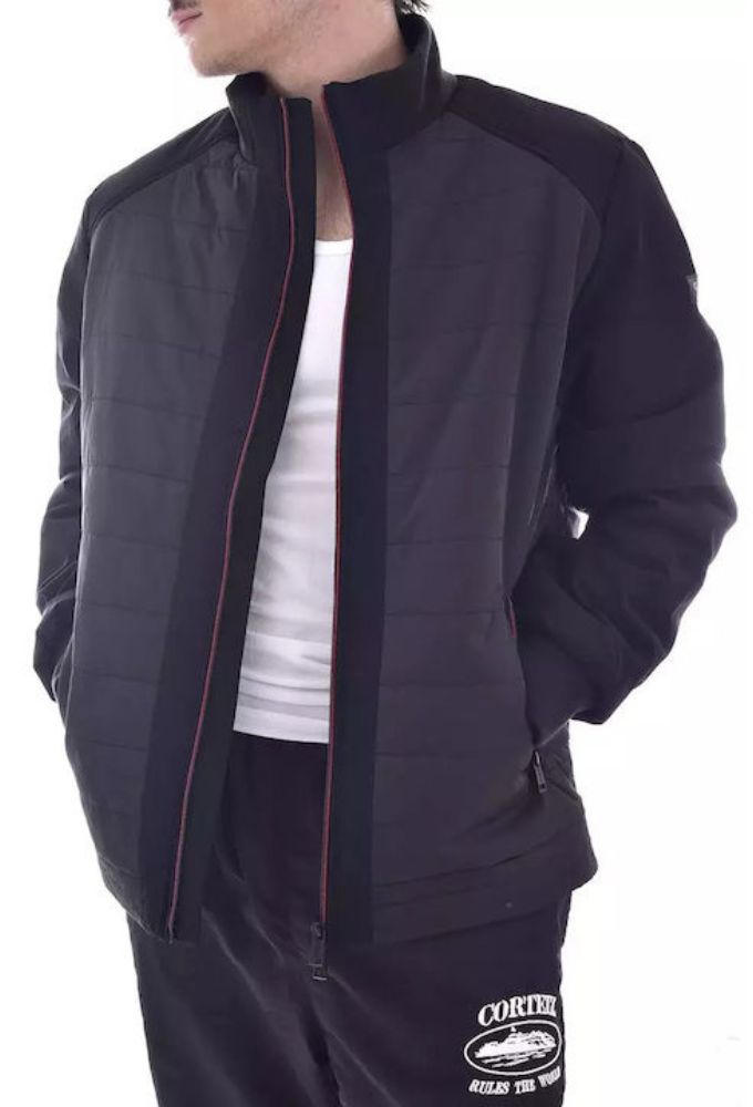 Guess Ανδρικό Μπουφάν Αδιάβροχο Μαύρο