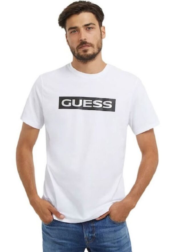 Guess Ανδρικό T-shirt Κοντομάνικο Λευκό