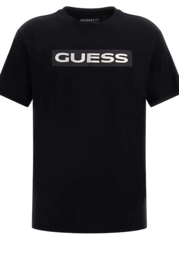 Guess Ανδρικό T-shirt Κοντομάνικο Μαύρο