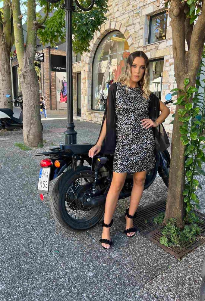 Shine2gether Φόρεμα Mini Μαύρο με Παγιέτες