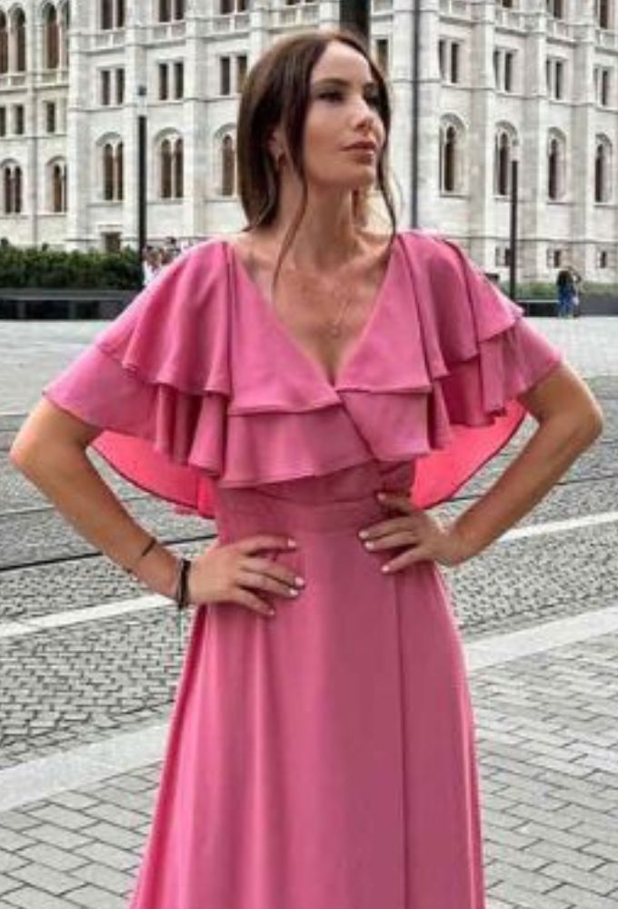 Shine2gether Maxi Αμπιγιε Ροζ Φόρεμα - Image 2