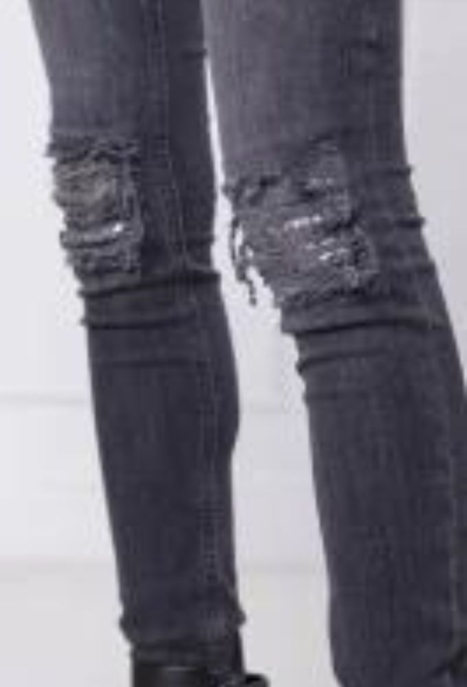 Liu Jo Γυναικείο Skinny Fit Τζιν Παντελόνι Γκρί Σκούρο - Image 3