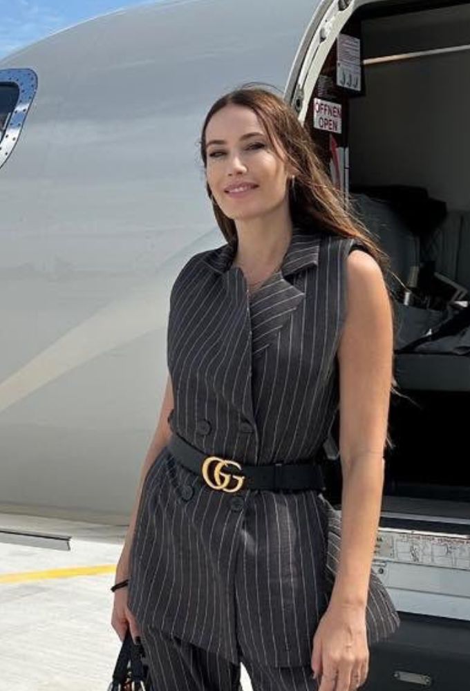 Shine2gether Γυναικείο Γιλέκο Γκρί με Ρίγες