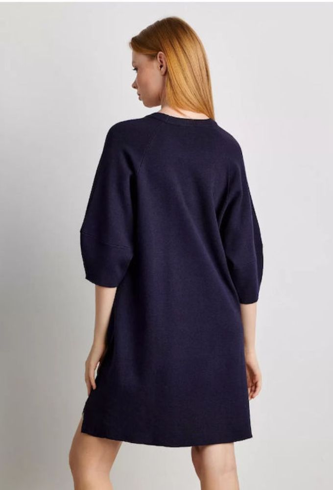 Forel Mini All Day Φόρεμα Πλεκτό Navy Μπλε - Image 2