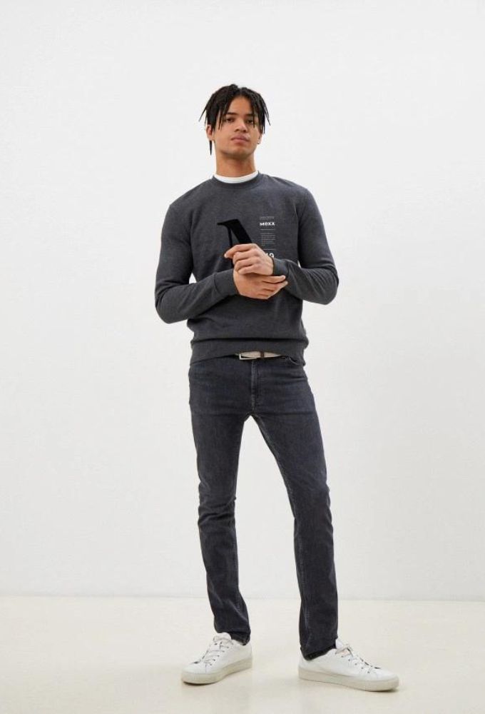 Mexx Aνδρικό Φούτερ Ανθρακί - Image 4