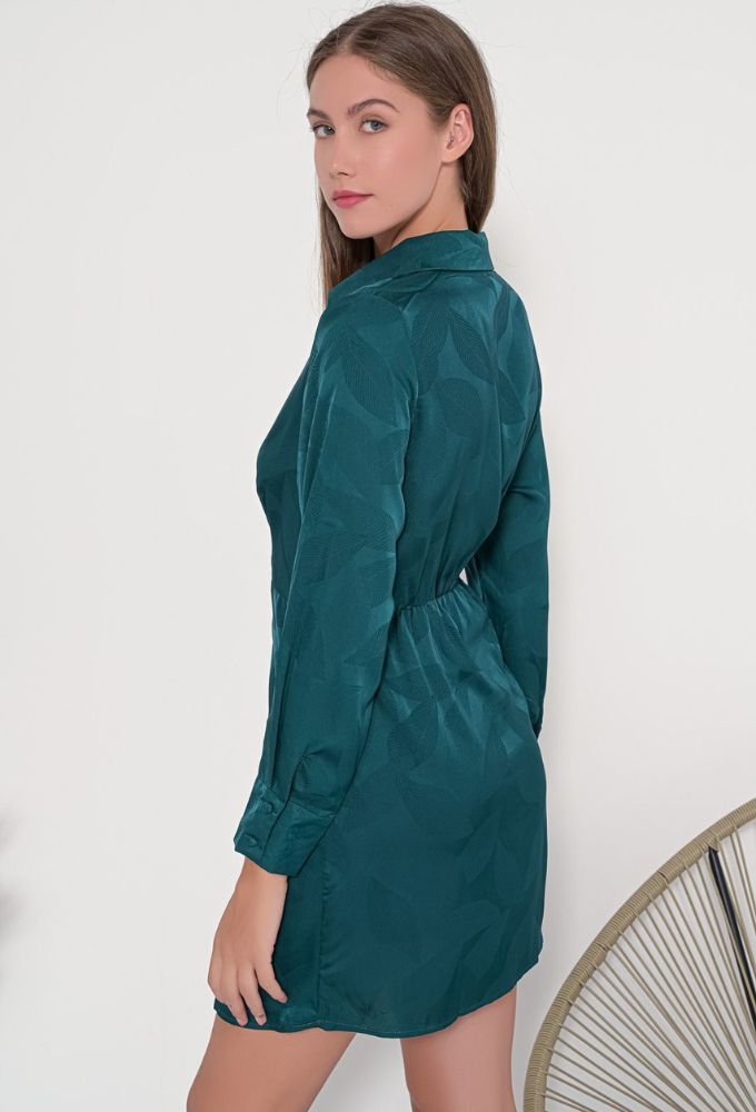 Fullah Sugah Γυναικείο Φόρεμα Wrap Πετρολ - Image 2