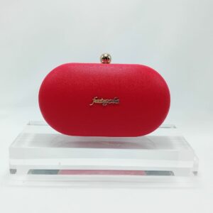 Fragola Κόκκινο Clutch Τσαντάκι με Χρυσή Αλυσίδα