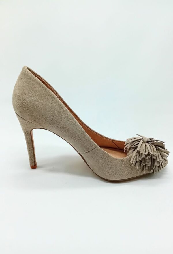 Corina Γυναικείες Γόβες Γκρι Ανοιχτό με Ψηλό Τακούνι