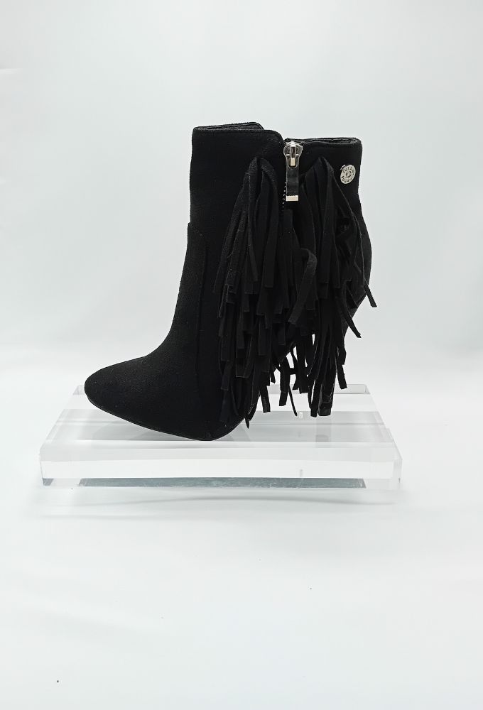 Fullah Sugah Γυναικείo Μαύρo Μπoτάκι με Ψηλό Τακούνι