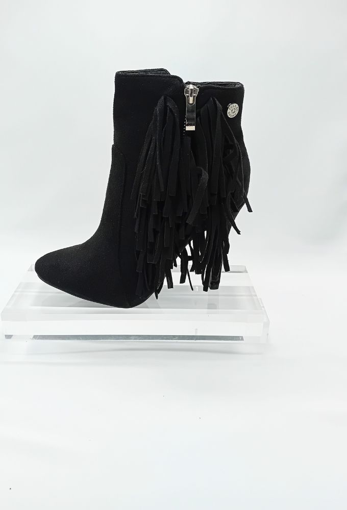 Fullah Sugah Γυναικείo Μαύρo Μπoτάκι με Ψηλό Τακούνι - Image 4