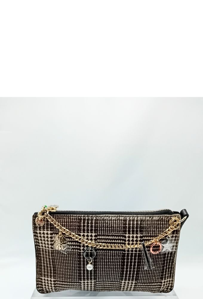 Tous Γυναικείο Τσαντάκι Ώμου/Χιαστί Μαύρο με Διακοσμητική Αλυσίδα