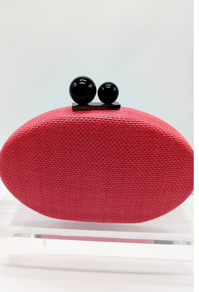 Fragola Κόκκινο Ανοιχτό Clutch Τσαντάκι με Αλυσίδα - Image 3