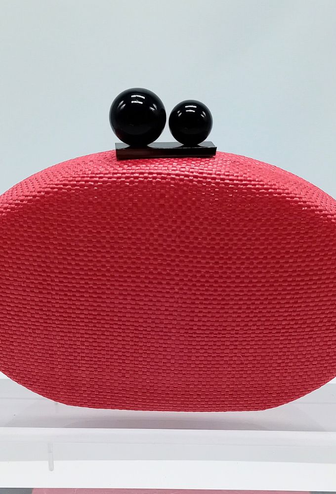 Fragola Κόκκινο Ανοιχτό Clutch Τσαντάκι με Αλυσίδα - Image 4