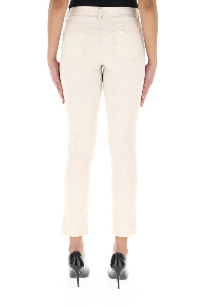 Liu Jo Γυναικείο Παντελόνι Skinny Jean Εκρού - Image 2