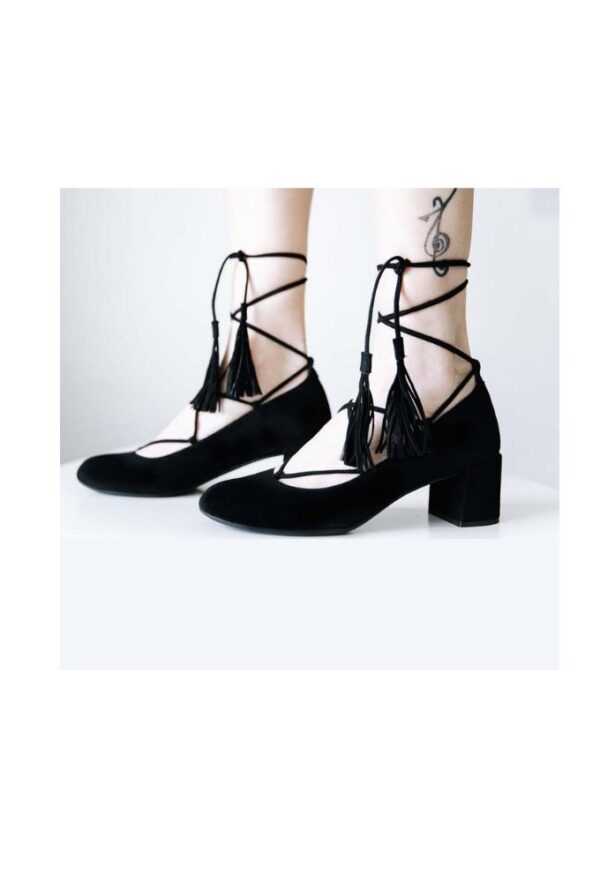 Unisa Μαύρες Δερμάτινες Γόβες