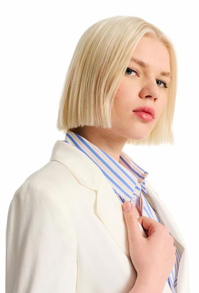 Forel Γυναικείο Μεσάτο Σακάκι Εκρού - Image 3