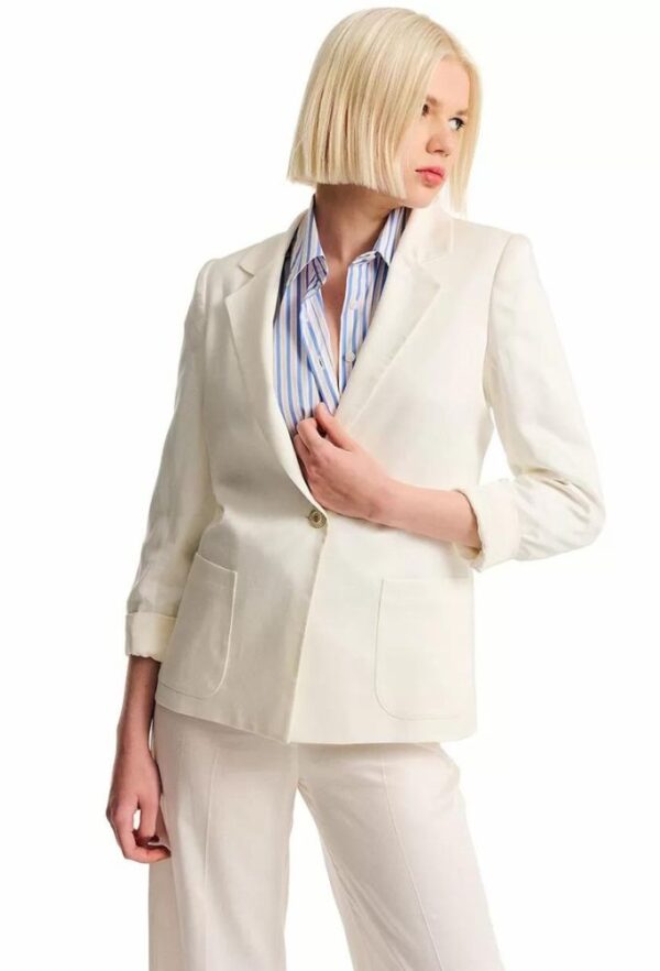 Forel Γυναικείο Μεσάτο Σακάκι Εκρού