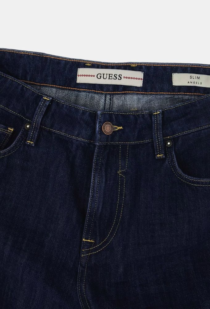 Guess Ανδρικό Χαμηλόμεσο Τζιν Παντελόνι Slim Mπλέ - Image 5