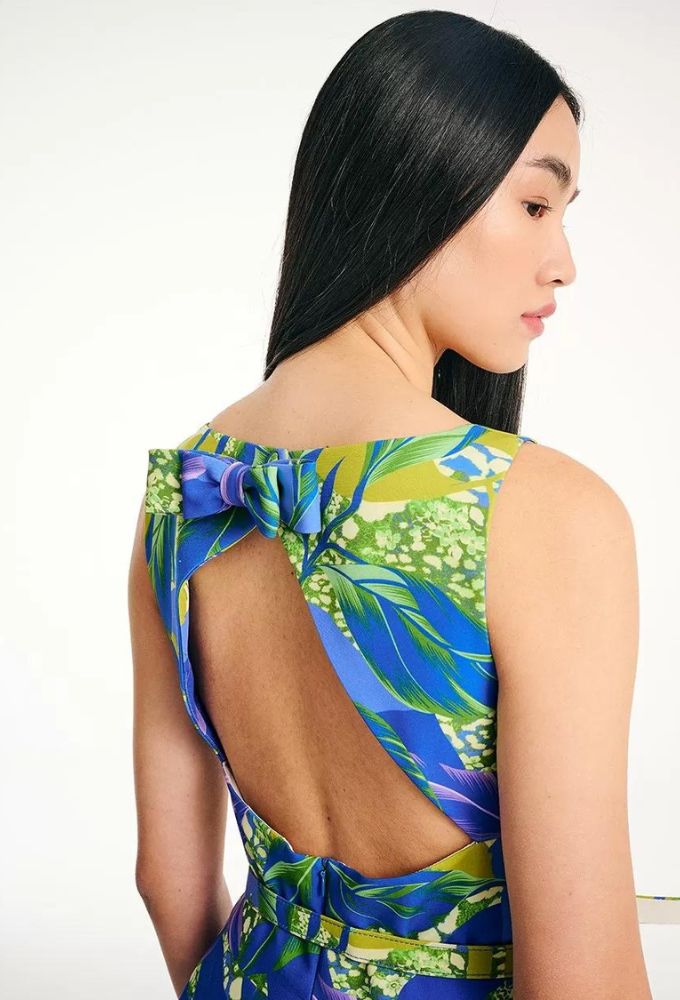 Forel Βραδινό Φόρεμα Eμπριμέ Midi - Image 4