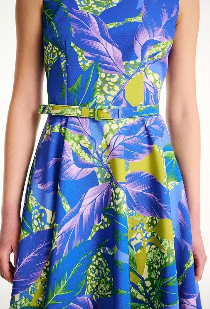 Forel Βραδινό Φόρεμα Eμπριμέ Midi - Image 3