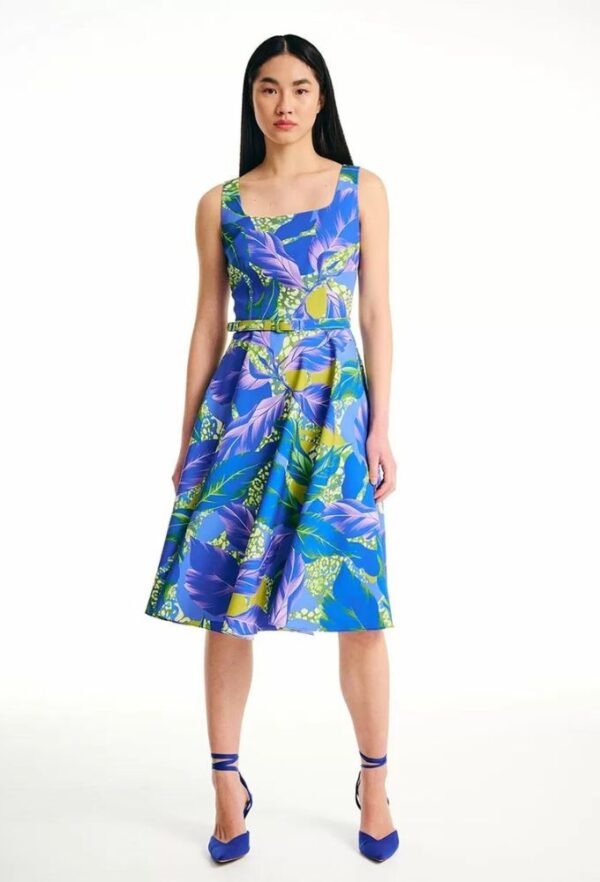 Forel Βραδινό Φόρεμα Eμπριμέ Midi