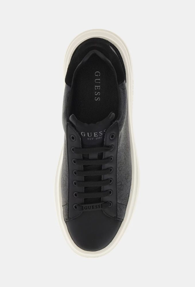 Guess Ανδρικά Sneakers Elba Μαύρα με Λογότυπο 4g - Image 3