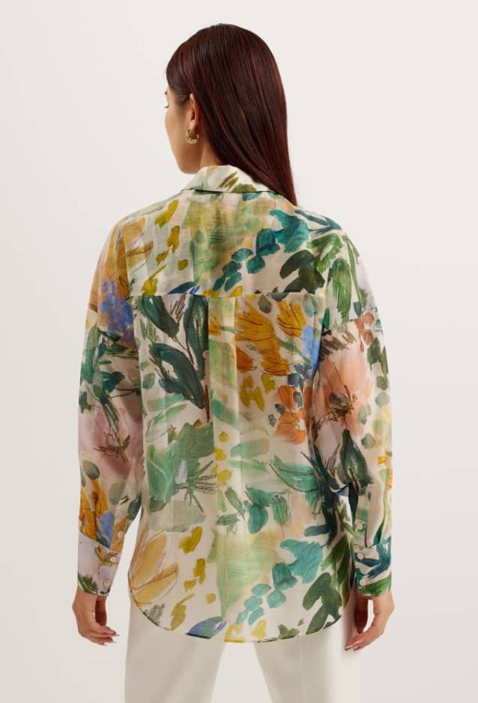 Ted Baker Γυναικείο Oversized Floral Πουκάμισο - Image 2