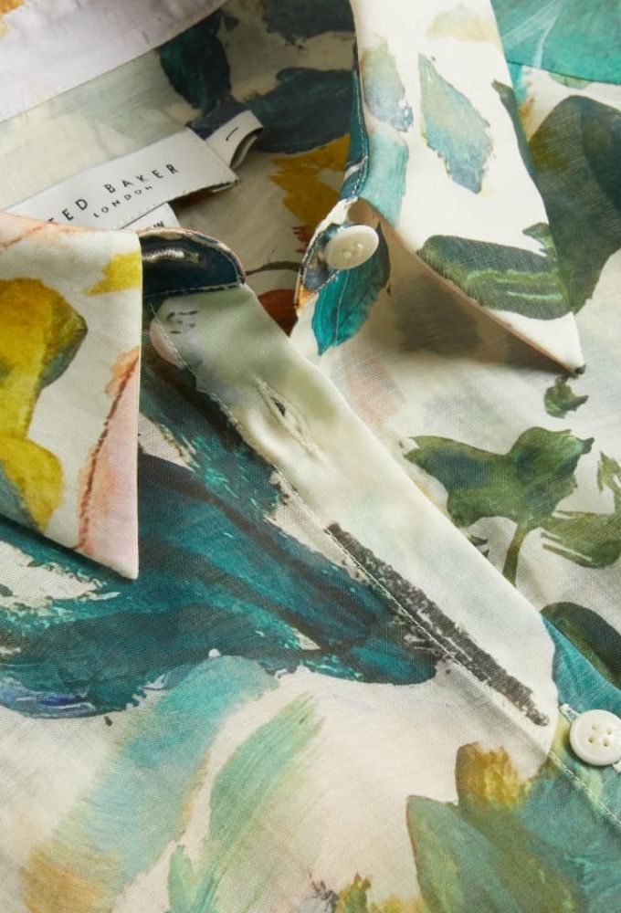 Ted Baker Γυναικείο Oversized Floral Πουκάμισο - Image 5