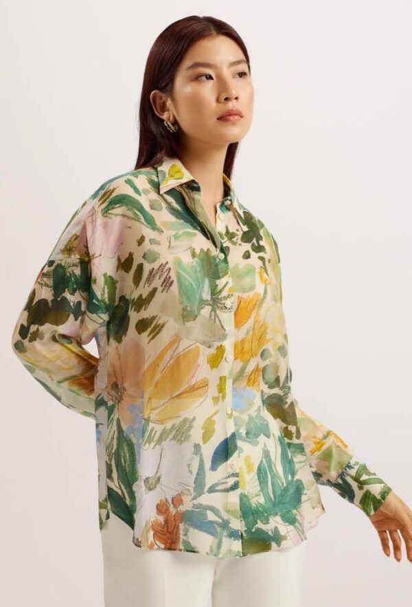 Ted Baker Γυναικείο Oversized Floral Πουκάμισο
