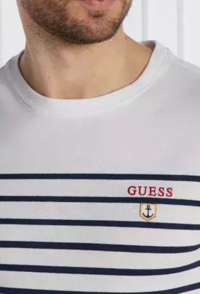 Guess Ανδρικό T-shirt Κοντομάνικο Λευκό - Image 2