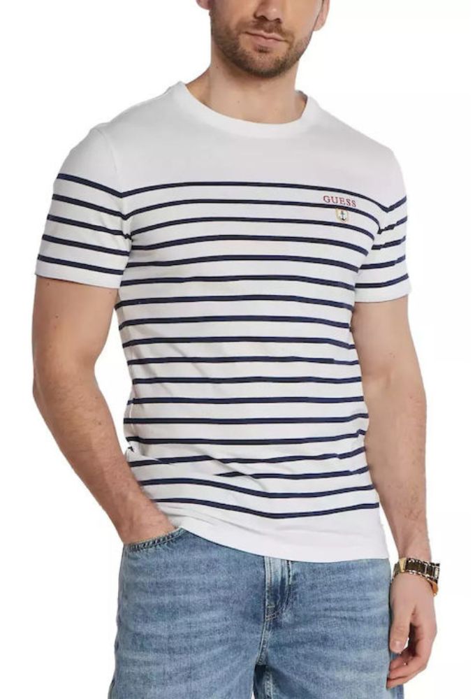 Guess Ανδρικό T-shirt Κοντομάνικο Λευκό