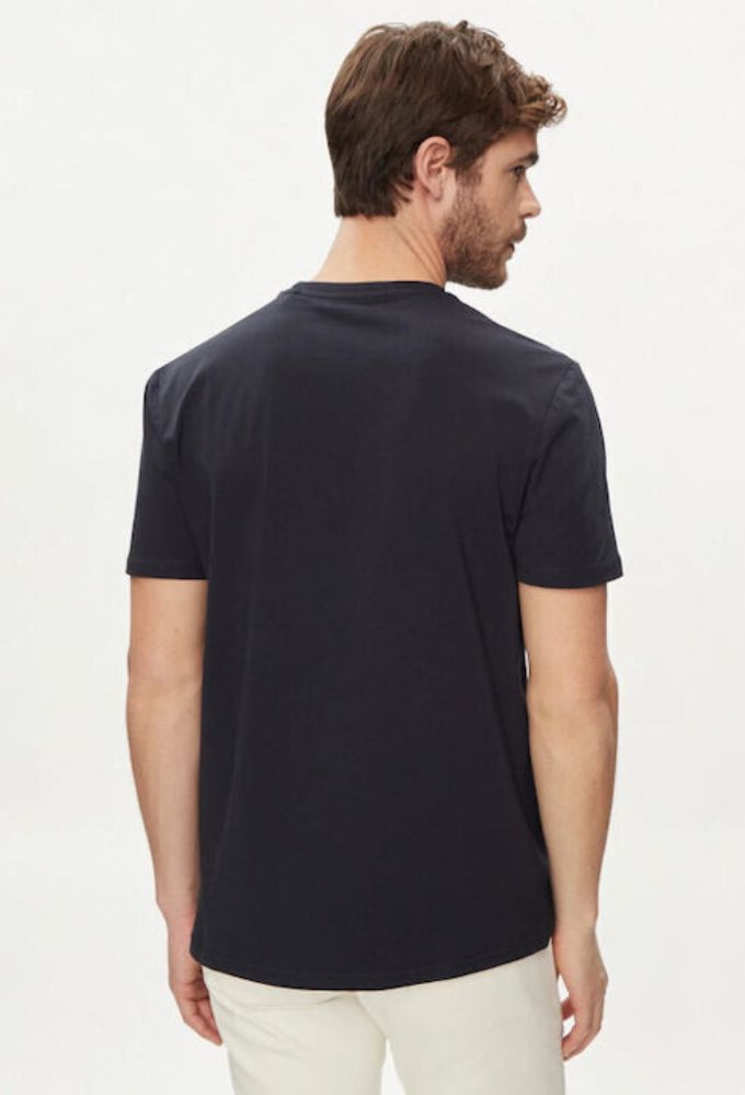 Guess Ανδρικό T-shirt Κοντομάνικο Navy Μπλε - Image 3