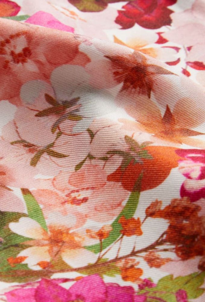 Ted Baker Sorapia Floral Ροζ Τοπ με V Λαιμόκοψη - Image 3