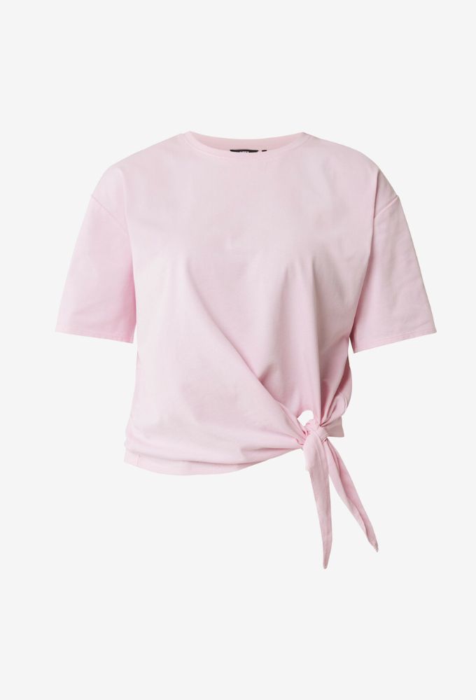 Mexx Fashion Γυναικείο T-shirt Ροζ με Δέσιμο Μπροστά - Image 4