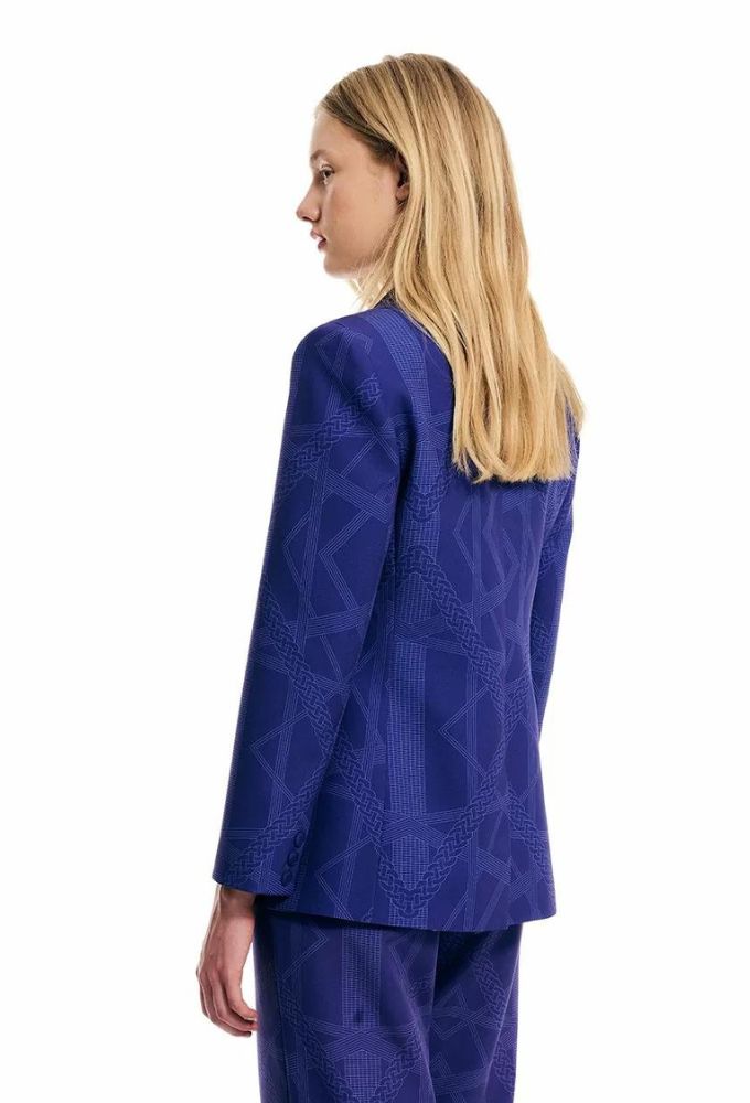 Forel Γυναικείο Σακάκι Μεσάτο Μωβ - Image 2