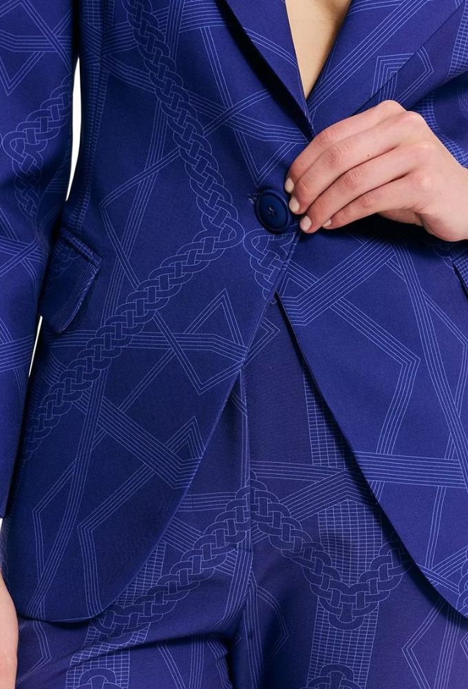 Forel Γυναικείο Σακάκι Μεσάτο Μωβ - Image 3