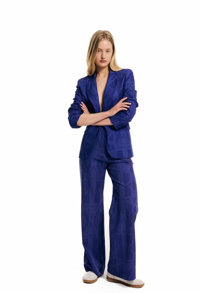 Forel Γυναικείο Σακάκι Μεσάτο Μωβ - Image 4