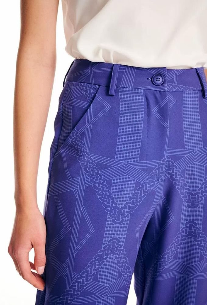 Forel Γυναικείο Παντελόνι Καμπάνα Μωβ - Image 4