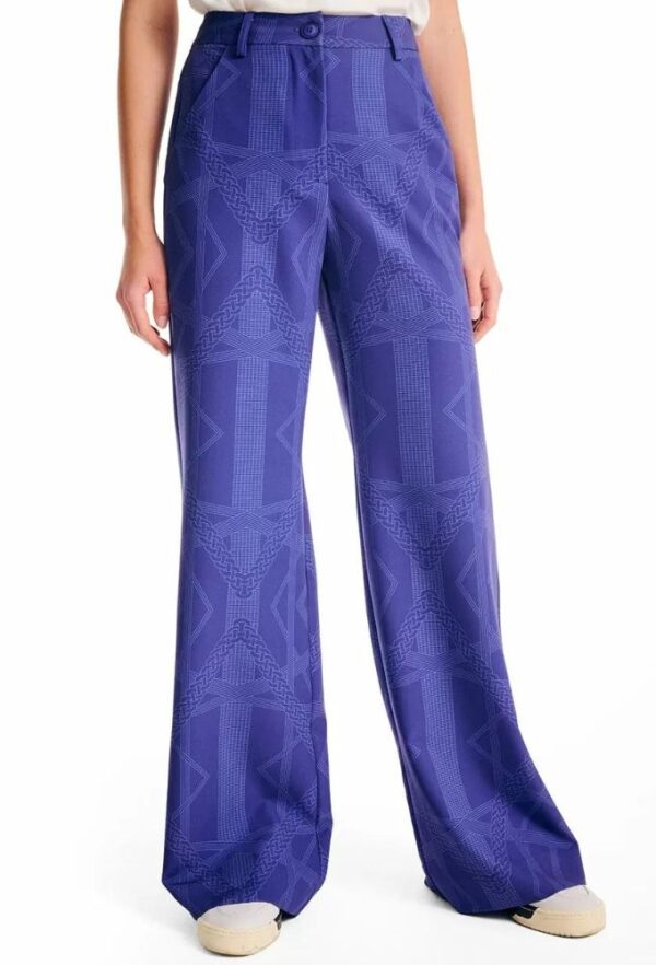 Forel Γυναικείο Παντελόνι Καμπάνα Μωβ