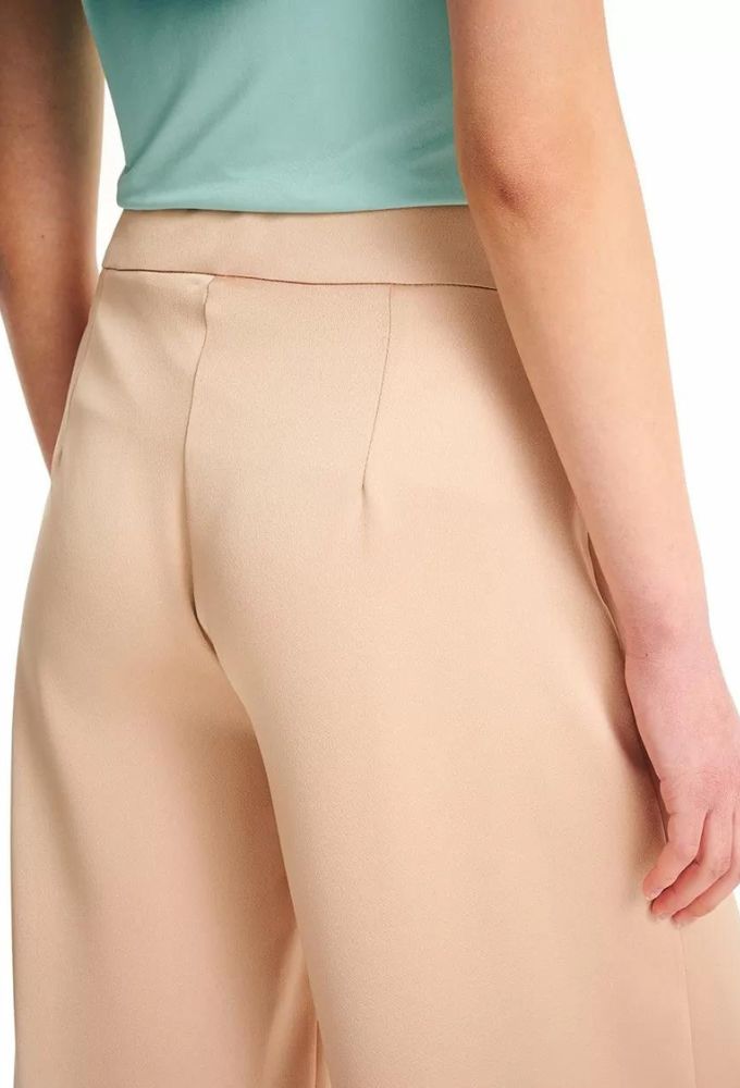 Forel Γυναικείο Παντελόνι Ψηλόμεσο Σατέν Χρυσό - Image 3