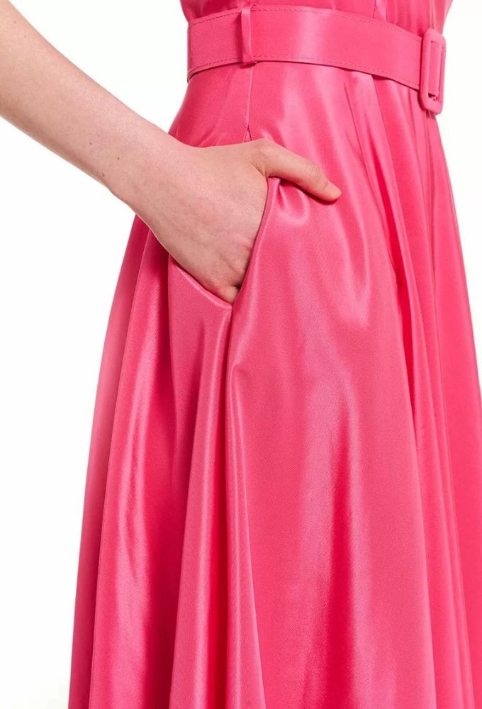 Forel Γυναικείο Maxi Φόρεμα Aμπιγιέ Φούξια - Image 4