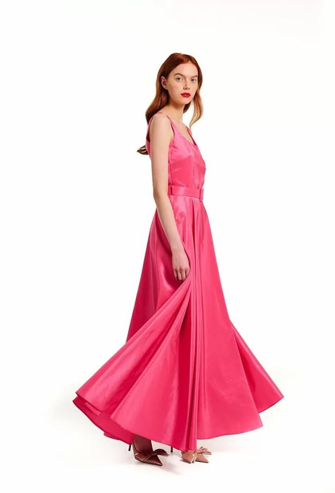 Forel Γυναικείο Maxi Φόρεμα Aμπιγιέ Φούξια - Image 2