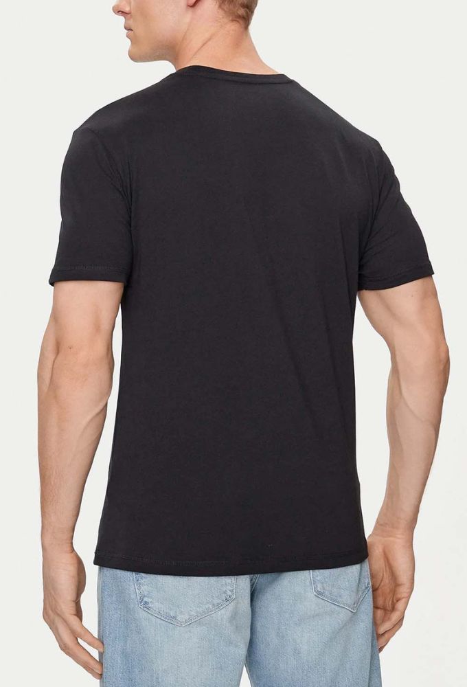 Guess Ανδρικό T-shirt Κοντομάνικο Mαύρο - Image 4