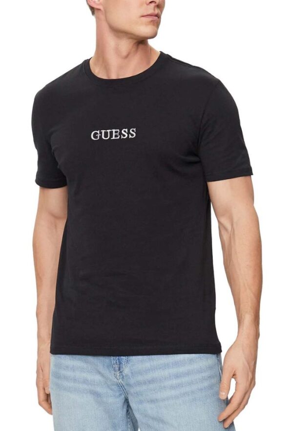 Guess Ανδρικό T-shirt Κοντομάνικο Mαύρο
